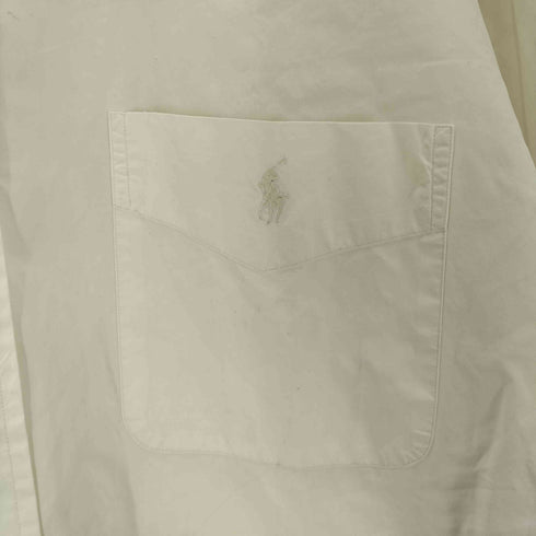 ラルフローレン RALPH LAUREN ポニー刺繍 ポケット コットン ボタンダウン 長袖シャツ メンズ 16 2/1