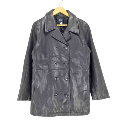 ギャップ Gap 00S OLD レザーピーコート レディース M