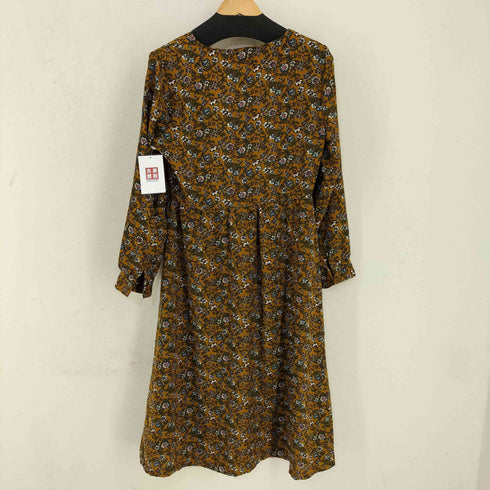 フロントボタン 花柄ワンピース レディース import:M