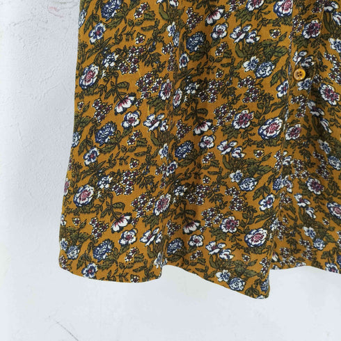 フロントボタン 花柄ワンピース レディース import:M