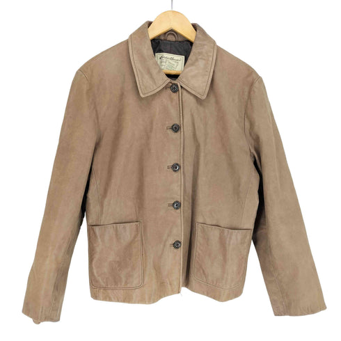 エディーバウアー Eddie Bauer 00S レザーカバーオール レディース L