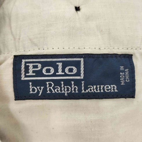 ポロバイラルフローレン Polo by RALPH LAUREN ボタンフライ ストライプ バックルバック コットン スラックス メンズ 30/30