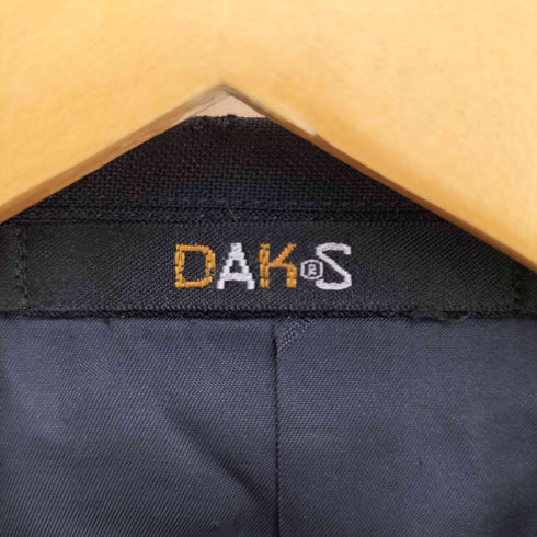 ダックス DAKS モヘア混 背抜き ダブルブレスト テーラードジャケット メンズ 92 AB 3