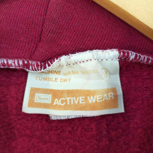 シアーズ Sears USA製 ACTIVE WEAR 片爪 ジップアップパーカー メンズ