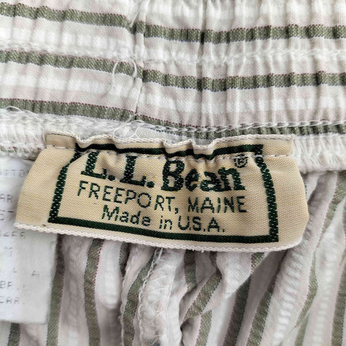 エルエルビーン L.L.Bean USA製 シアサッカー ストライプイージーパンツ メンズ