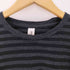 GOOD&WOOLEN ボーダー柄 ウール クルーネック ロングTシャツ メンズ JPN:S
