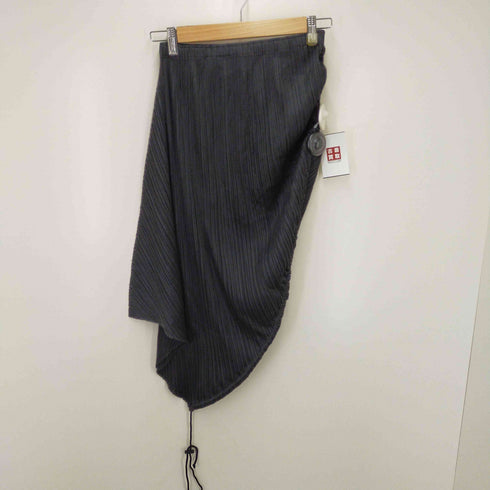 プリーツプリーズイッセイミヤケ PLEATS PLEASE ISSEY MIYAKE 11AW ドローコード 変形 プリーツ スカート レディース JPN:3
