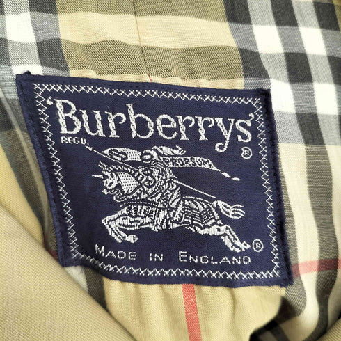 バーバリーズ BURBERRYS MADE IN ENGLAND 裏地ノヴァチェックステンカラーコート メンズ