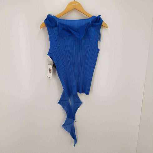 プリーツプリーズイッセイミヤケ PLEATS PLEASE ISSEY MIYAKE プリーツ リボン ノースリーブ トップ レディース JPN:3