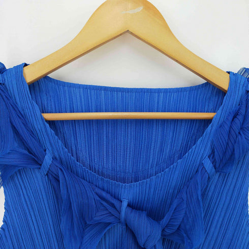 プリーツプリーズイッセイミヤケ PLEATS PLEASE ISSEY MIYAKE プリーツ リボン ノースリーブ トップ レディース JPN:3
