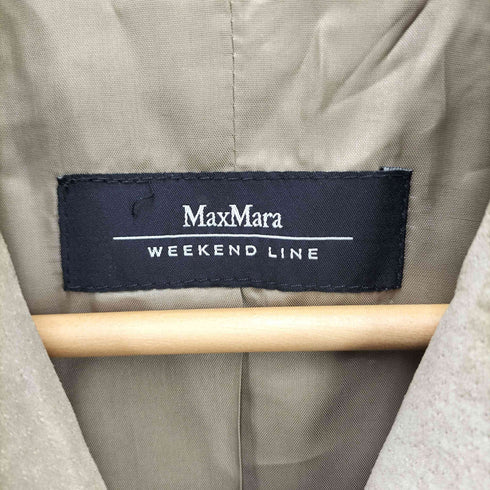 マックスマーラウィーケンドライン Max Mara WEEKEND LINE 3B スウェード レザー テーラード ジャケット レディース EUR:38