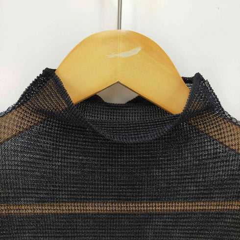 ミー イッセイミヤケ me ISSEY MIYAKE ボトルネック プリーツ セカンドスキン トップ レディース