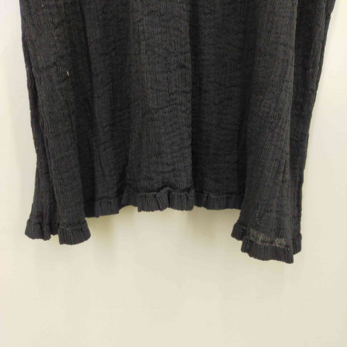 ミー イッセイミヤケ me ISSEY MIYAKE しわ加工 プリーツ ノースリーブ ワンピース レディース