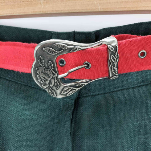 ベルト付き 2タックショーツ メンズ