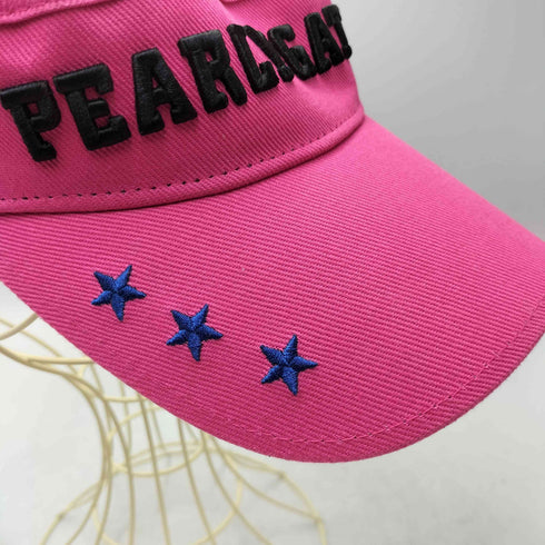 パーリーゲイツ PEARLY GATES ロゴ 刺繍 サンバイザー キャップ Y2K レディース FREE