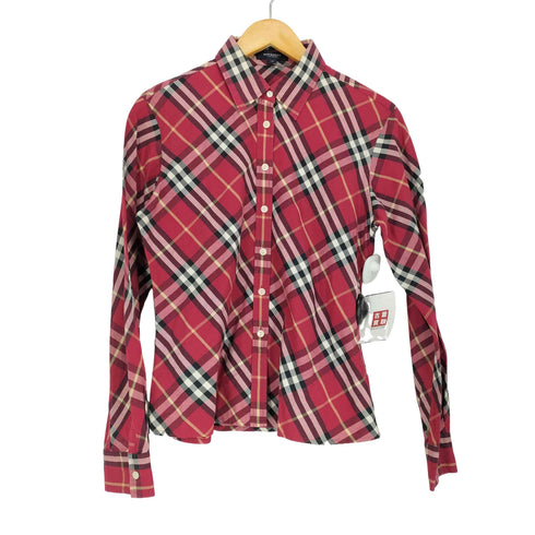 バーバリーロンドン BURBERRY LONDON チェック柄シャツ レディース M