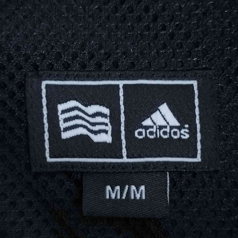 アディダス adidas ロゴ刺繍 3ストライプ ジップアップベスト メンズ import:M