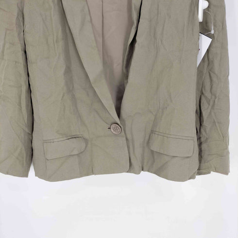 アルマーニエクスチェンジ ARMANI EXCHANGE レーヨン 1B クロップド テーラード ジャケット 肩パッド レディース