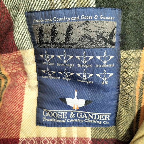 GOOSE&GANDER 襟コーデュロイ ジップアップジャケット メンズ 48