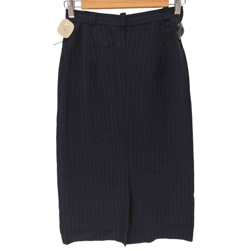 ヨウジヤマモト Yohji Yamamoto 04AW ウールレーヨン混 ストライプスカート レディース JPN:S