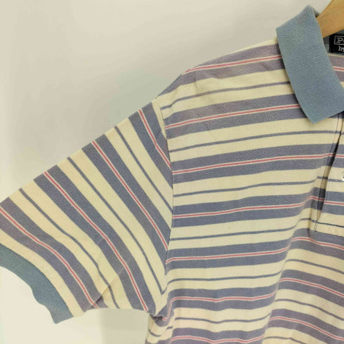 ポロバイラルフローレン Polo by RALPH LAUREN ポニー 刺繍 ボーダー ポロシャツ メンズ import:M