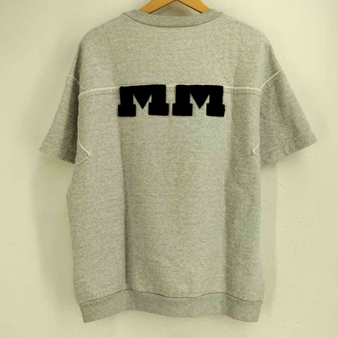 メゾンマルジェラ Maison Margiela 20ss SPLICED MMロゴ マココットンジャージーTシャツ 半袖スウェット メンズ 46