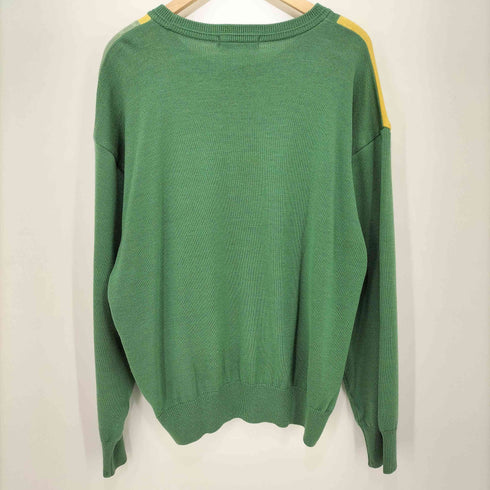 seve 90S マルチカラー L/S プルオーバーニット メンズ LARGE