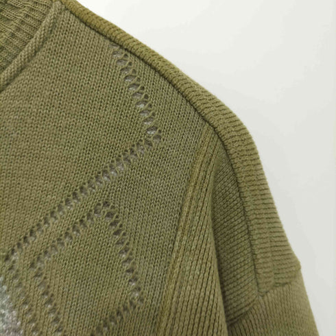 VOLUNT 90-00S アーガイル クルーネック プルオーバー ニット メンズ import:L