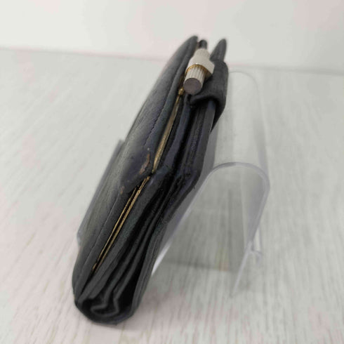 クリスチャンディオール Christian Dior レザー二つ折りがま口財布 メンズ