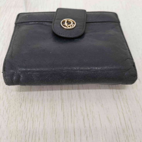 クリスチャンディオール Christian Dior レザー二つ折りがま口財布 メンズ