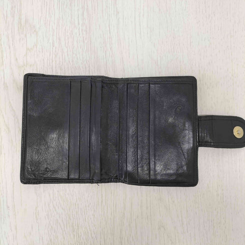 クリスチャンディオール Christian Dior レザー二つ折りがま口財布 メンズ