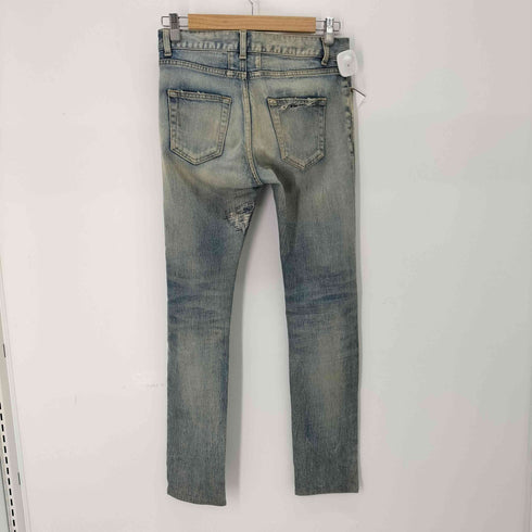 サンローランパリ SAINT LAURENT PARIS 17SS ダメージスキニーデニムパンツ レディース 170/72