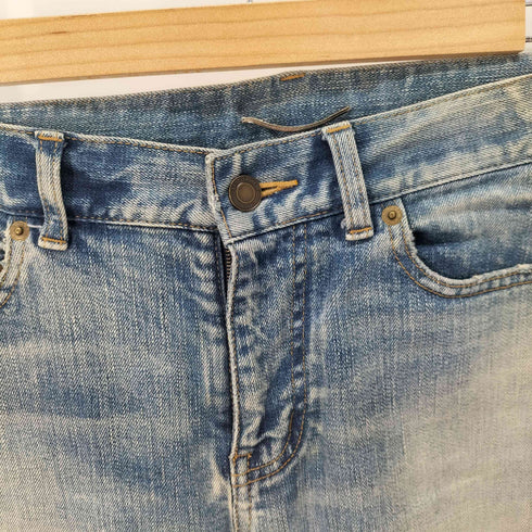 サンローランパリ SAINT LAURENT PARIS 17SS ダメージスキニーデニムパンツ レディース 170/72