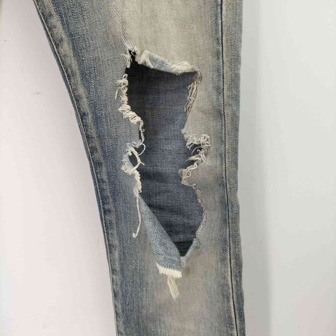 サンローランパリ SAINT LAURENT PARIS 17SS ダメージスキニーデニムパンツ レディース 170/72