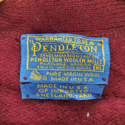ペンドルトン PENDLETON 70S USA製 ウール ベストカーディガン メンズ JPN:XL