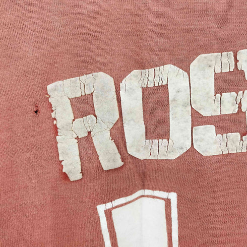 フロッキープリント フットボールTシャツ メンズ