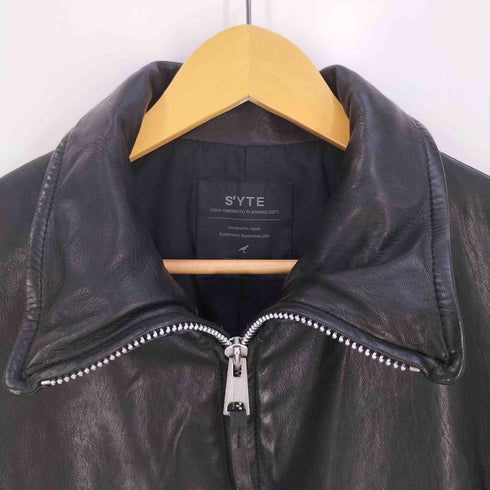 サイトバイヨウジヤマモト syte by Yohji Yamamoto VEGETABLE TANNED SHEEP LEATHER OVERSIZED ZIPPER BLOUSON メンズ JPN:3