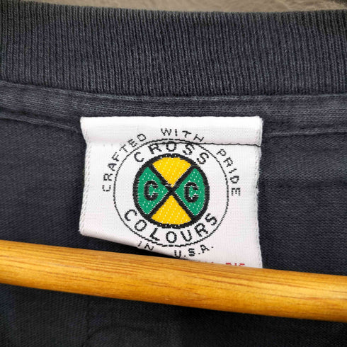 クロス カラーズ CROSS COLOURS USA製 ロゴプリントスウェット メンズ