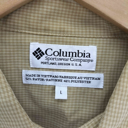 コロンビア Columbia GRT レーヨン ポリ L/S チェック シャツ メンズ import:L