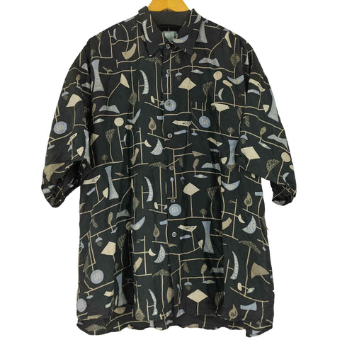 SILK UOMO S/S 総柄 シルクシャツ メンズ JPN:XL