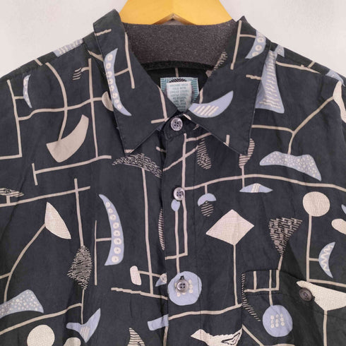 SILK UOMO S/S 総柄 シルクシャツ メンズ JPN:XL