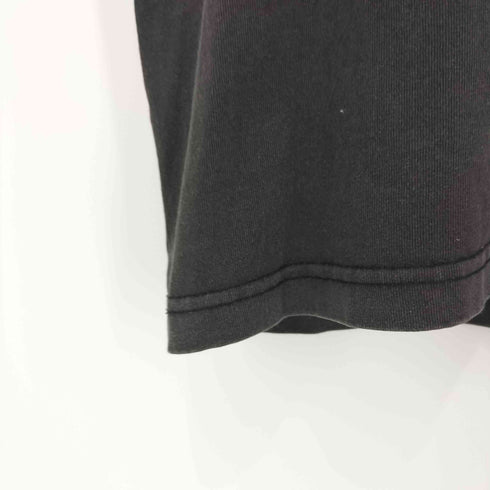 welise モードフラワーグラフィックプリント ヴィンテージスノー加工 オーバーサイズ半袖Tシャツ メンズ JPN:L