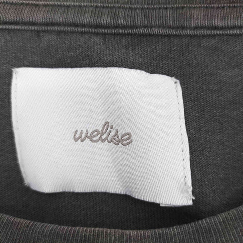 welise モードフラワーグラフィックプリント ヴィンテージスノー加工 オーバーサイズ半袖Tシャツ メンズ JPN:L