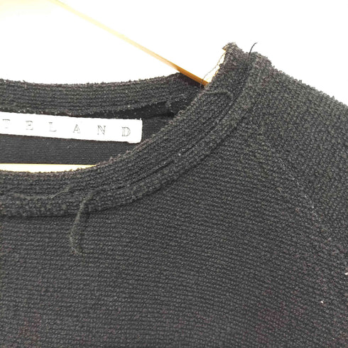 ホワイトランド WHITELAND フロントロゴ パイル地 ラグランスリーブ S/S スウェット メンズ
