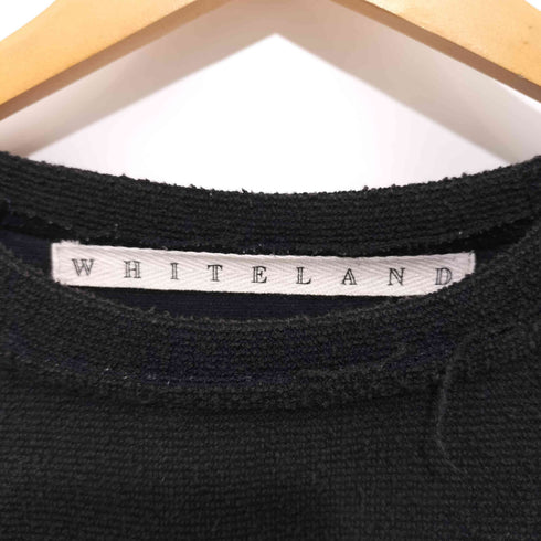 ホワイトランド WHITELAND フロントロゴ パイル地 ラグランスリーブ S/S スウェット メンズ