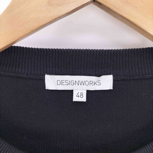 デザインワークス DESIGNWORKS 22AW パネル ボーダー コットン ニット セーター レディース 48