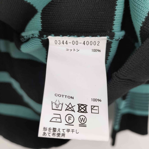デザインワークス DESIGNWORKS 22AW パネル ボーダー コットン ニット セーター レディース 48