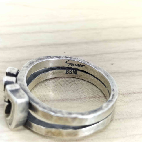 ビッグブラックマリア BIGBLACKMARIA BBM SILVER ファッションパンクリング メンズ 16号