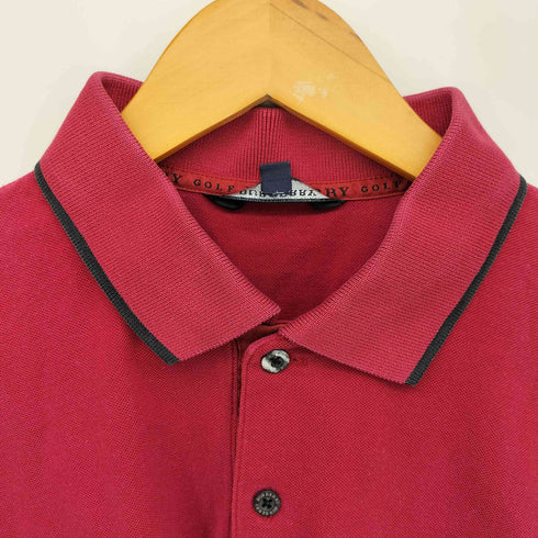 バーバリーゴルフ BURBERRY GOLF ノバチェックライン ポケット S/S ポロシャツ メンズ import:L