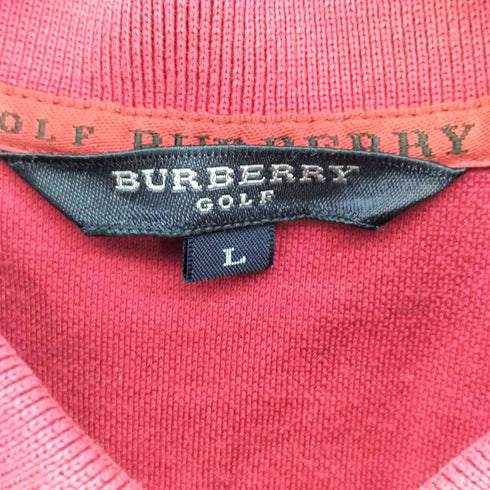 バーバリーゴルフ BURBERRY GOLF ノバチェックライン ポケット S/S ポロシャツ メンズ import:L